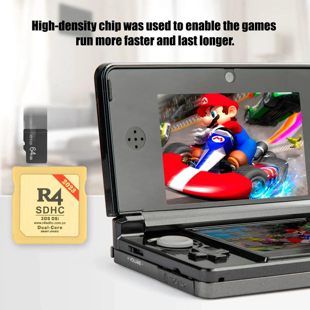 DSI Plus Timebomb with 3DS Micro No Nintendo NDS, Game SDHC 2DS Card Wood 64GB DS Upgraded TF Version Card for 2023 SD