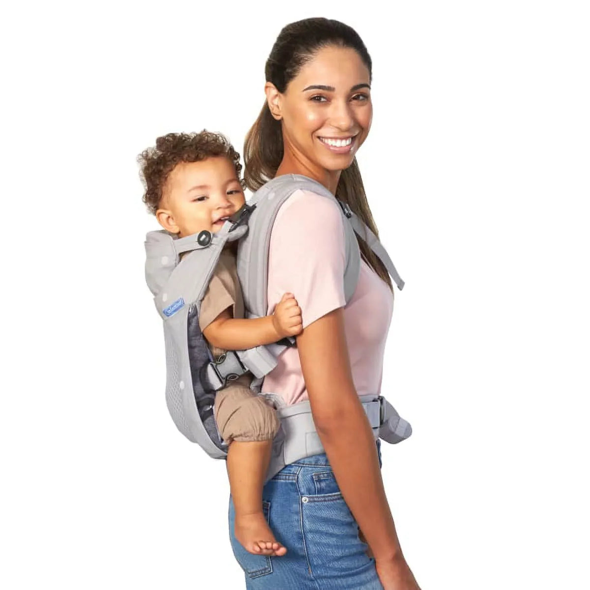 Baby Unisex, Ergonomic 4-Position, Infantino in-Season-5 Gray Carrier, Layer 8-40lb,