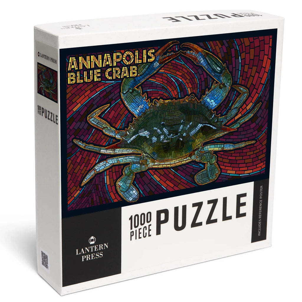 Puzzle, 1000 Crab Jigsaw Blue Annapolis, Mosaic Lantern Piece Maryland, Press