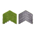 for Fake Interlocking Snap 12"x12")Turf Grass Tiles, Grass Deck Balcony Artificial Floor of Grass Table Tiles Tile Rubber Outdoor (Pack Tile Patio 10, Cal - Grass Decor Flooring On Tiles Tiles, Home |