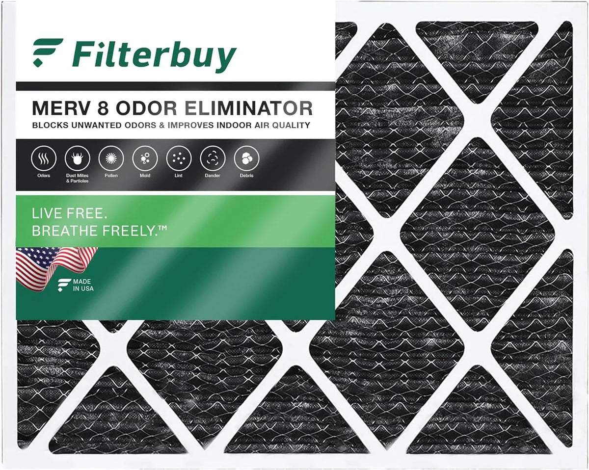 (1-Pack) Air 14x20x1 Odor Furnace 8 with MERV AC Pleated Activated Filterbuy HVAC Eliminator Carbon Filters