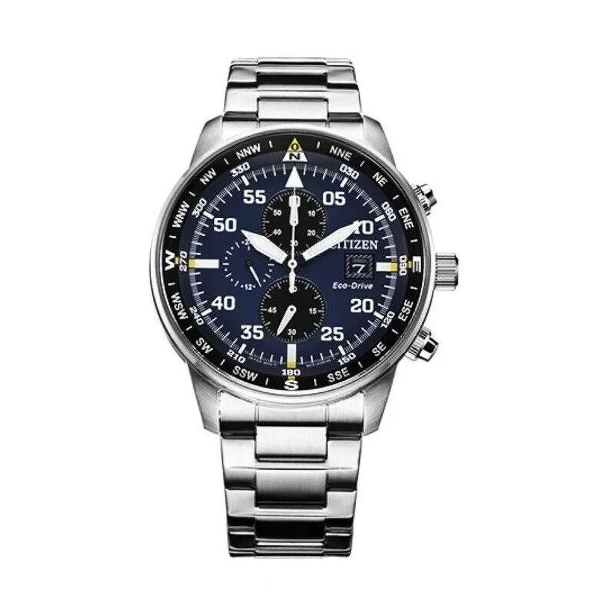 Watch Black Men's Dial Classic NEW Business Chronograph Eco-Drive Aviator