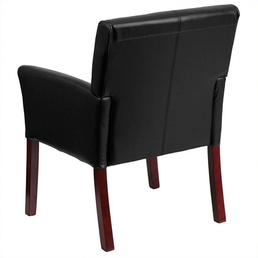 Kingfisher Legs Executive Lane Side with in Guest Chair Mahogany Black