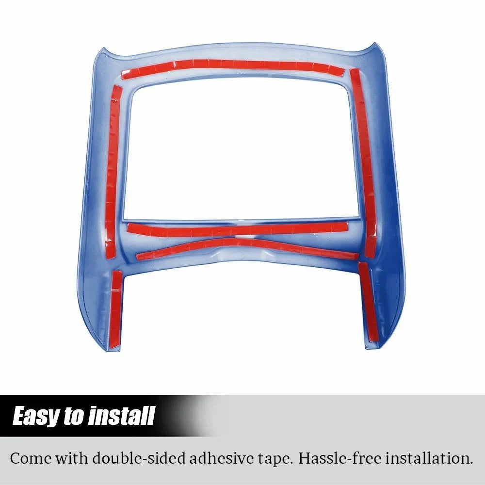 Central Holder Teledu + Console Trim Cover Inner Blue Panel Cup
