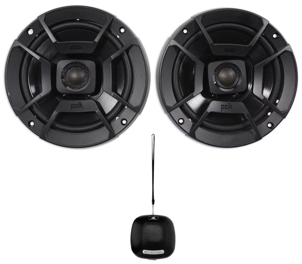 300w Speakers+Speaker (2) DB652 6.5" Car/Marine/Motorcycle Polk Audio