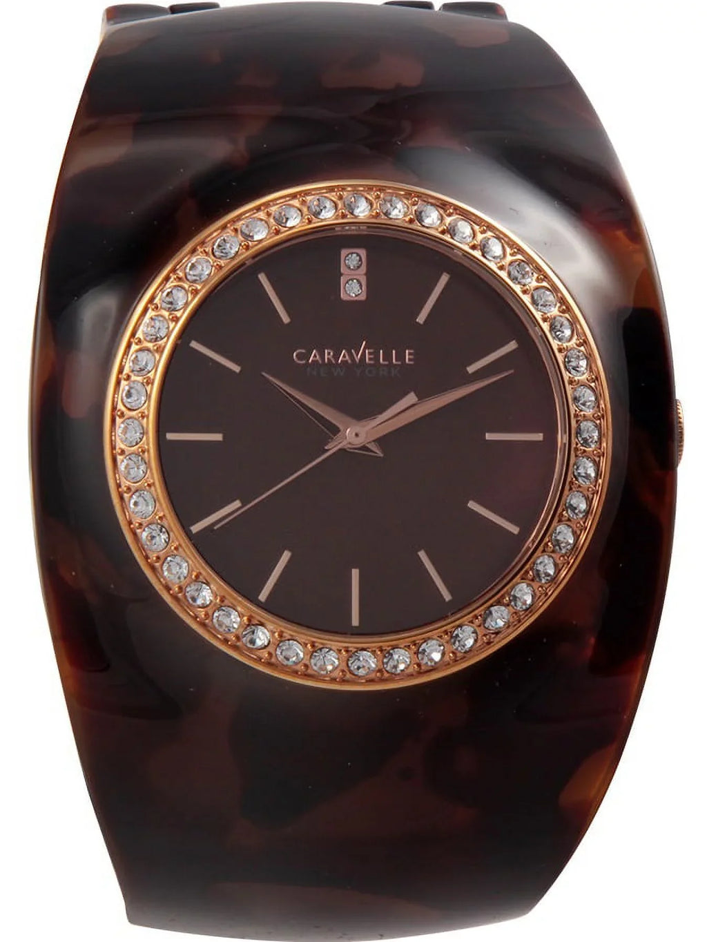 Brown Women's 44L140 Display Quartz Watch New Japanese York Analog Caravelle
