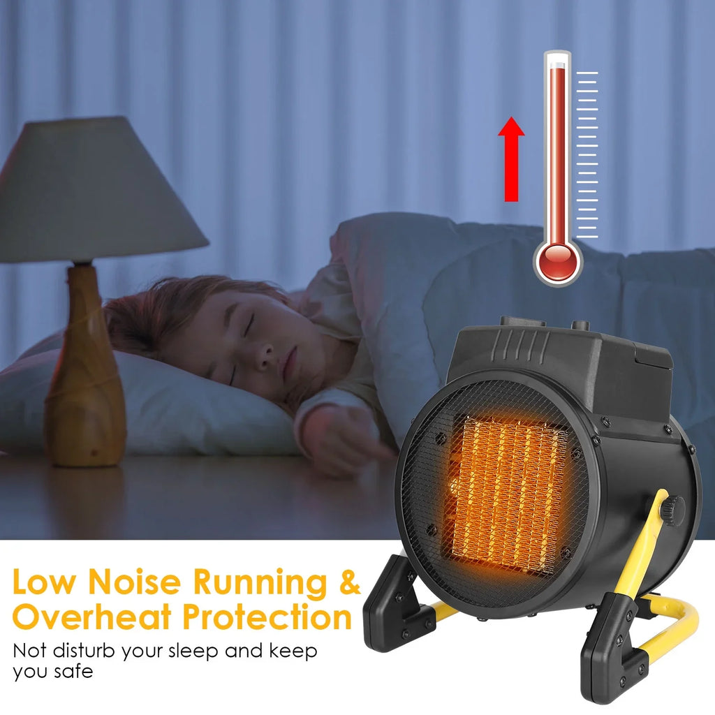 Electric 1500W Desk Adjustable Ceramic Protection Temperature Bedroom Fan Portable with Personal Overheat Office Space Heater iMounTEK for Heater