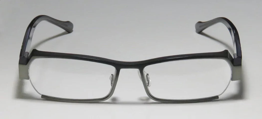 SAGE NEW LARY'S COMFORT ULTIMATE DESIGNER FULL-RIM FLEXIBLE HINGES HARRY GRAY SPECIAL DEMO LENSES LEGACY / TRANSPARENT FRAME 55-16-0 MENS EYEGLASSES/SPECTACLES