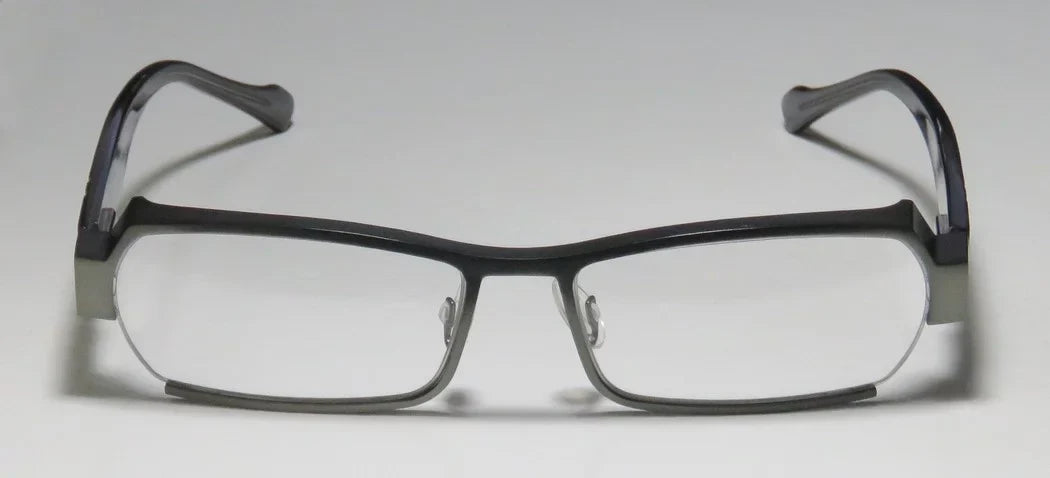 SAGE NEW LARY'S COMFORT ULTIMATE DESIGNER FULL-RIM FLEXIBLE HINGES HARRY GRAY SPECIAL DEMO LENSES LEGACY / TRANSPARENT FRAME 55-16-0 MENS EYEGLASSES/SPECTACLES