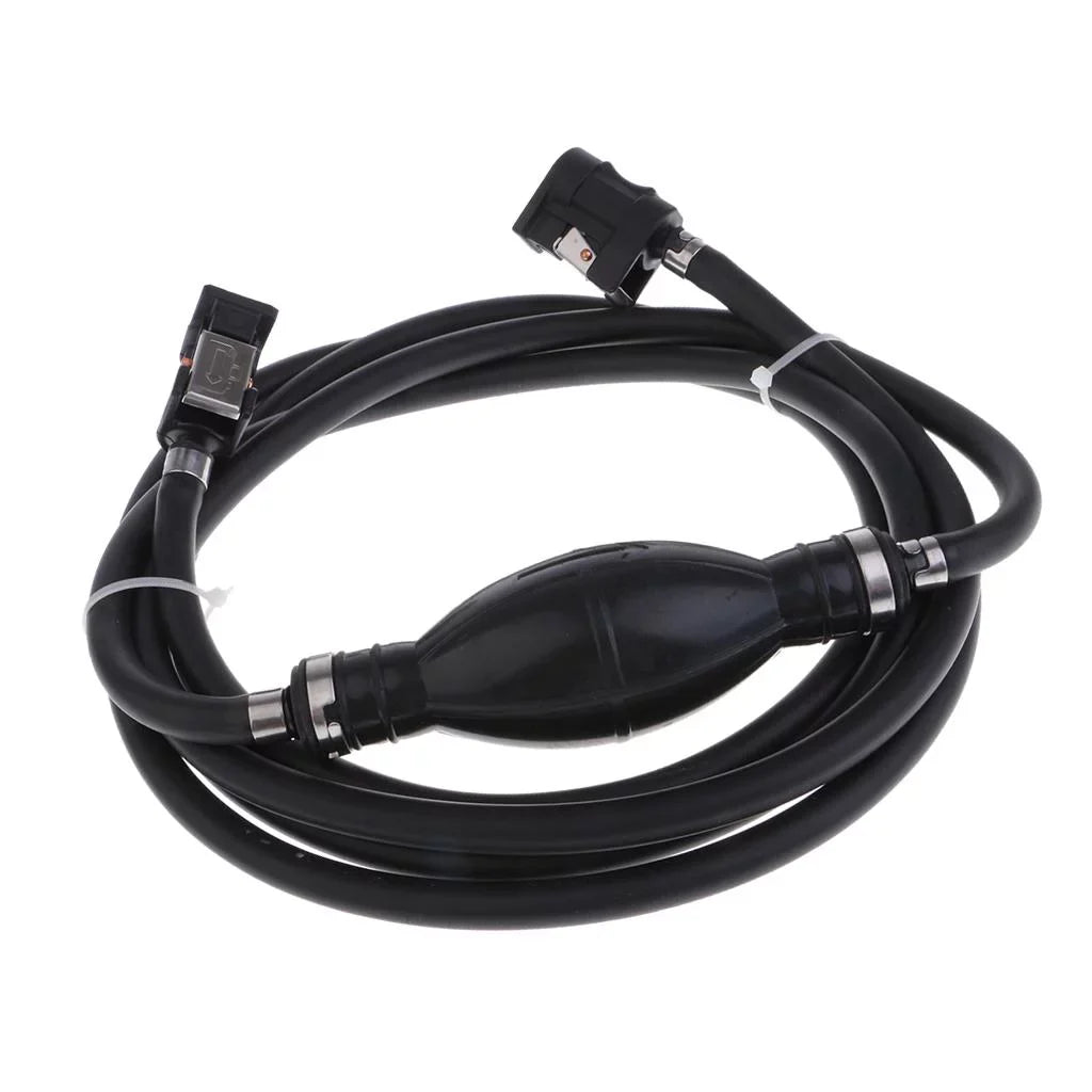 with Connector Outboard Black, Fuel Bulb Hose Motor Boat Primer Motors Line And - 6.5x11mm
