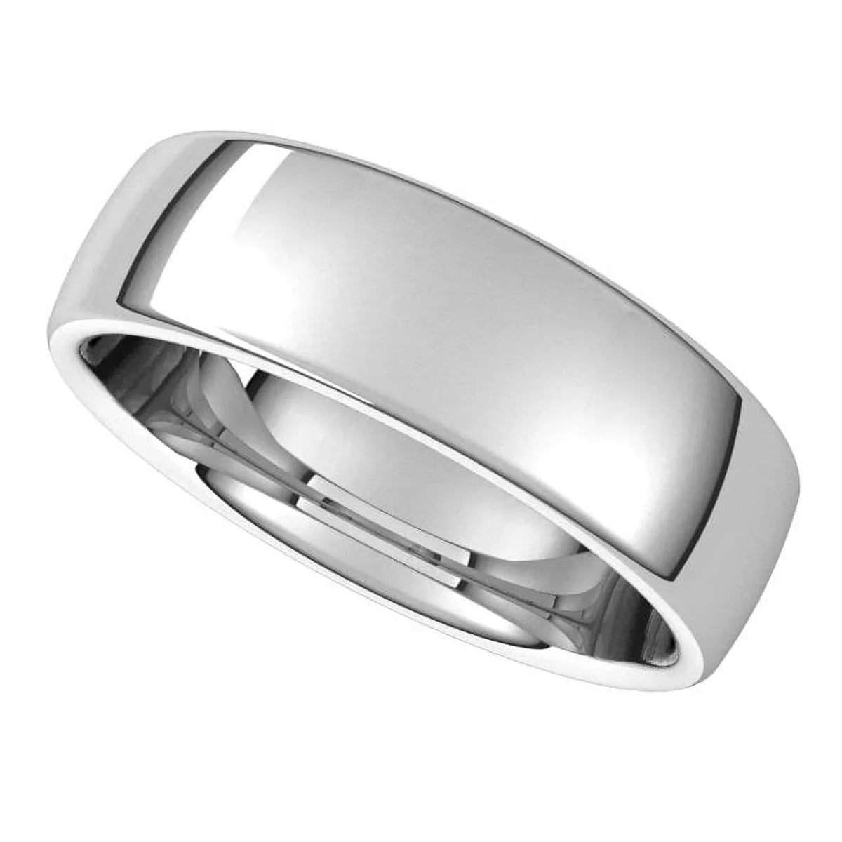 European mm X1 Band 14K 11 Size White 6 E11:1054:P