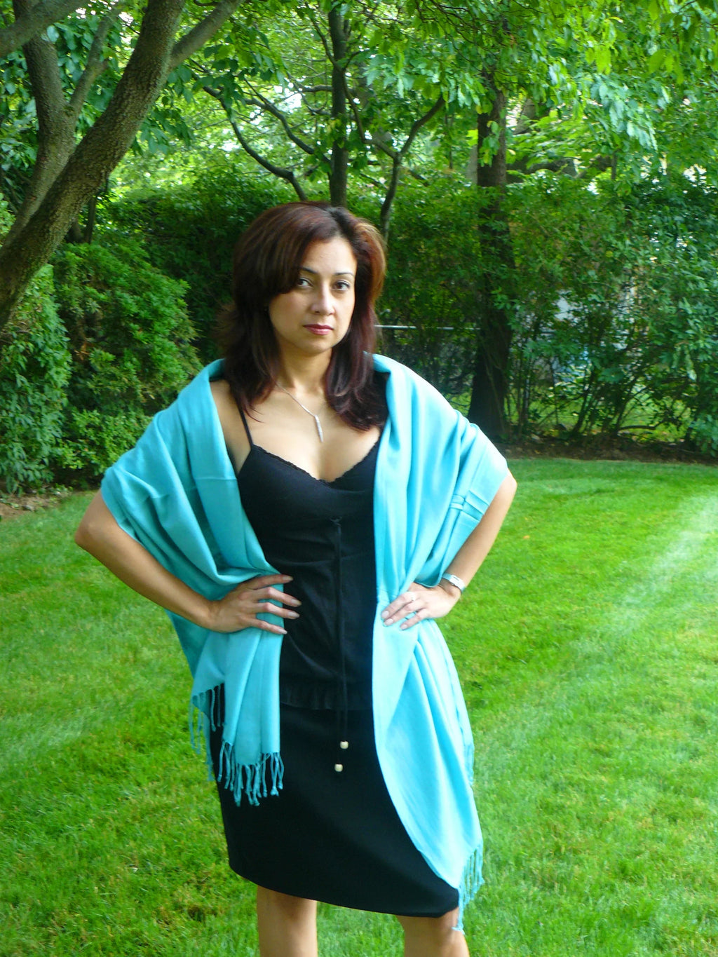 Shawl/Cashmere/Cashmere Scarf/Scarves/Shawl/Shawls/Stole/Wrap/Pashmina Scarf/Wool/Silk Scarf/Pashmina (Turquoise)