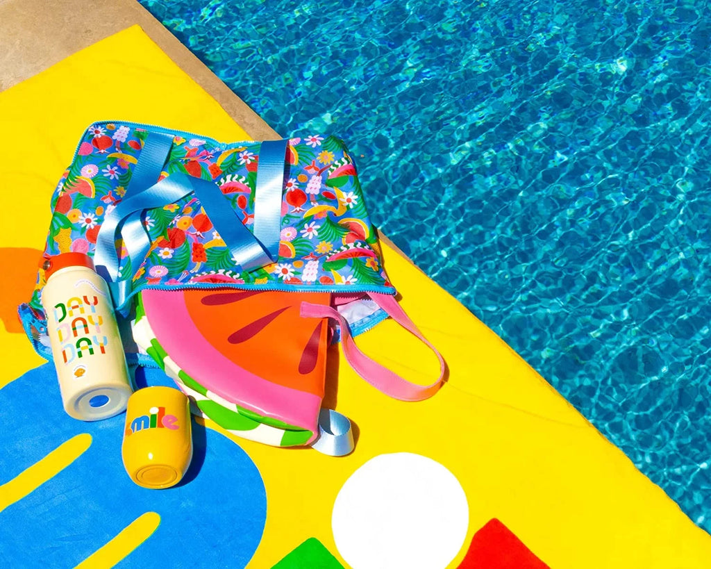 Beach Cooler Straps, ban.do Super Cute Portable for Watermelon Picnics Sided 2.0 Cooler Chill Shoulder or Days, Bag Bag, Insulated Cooler, Soft with