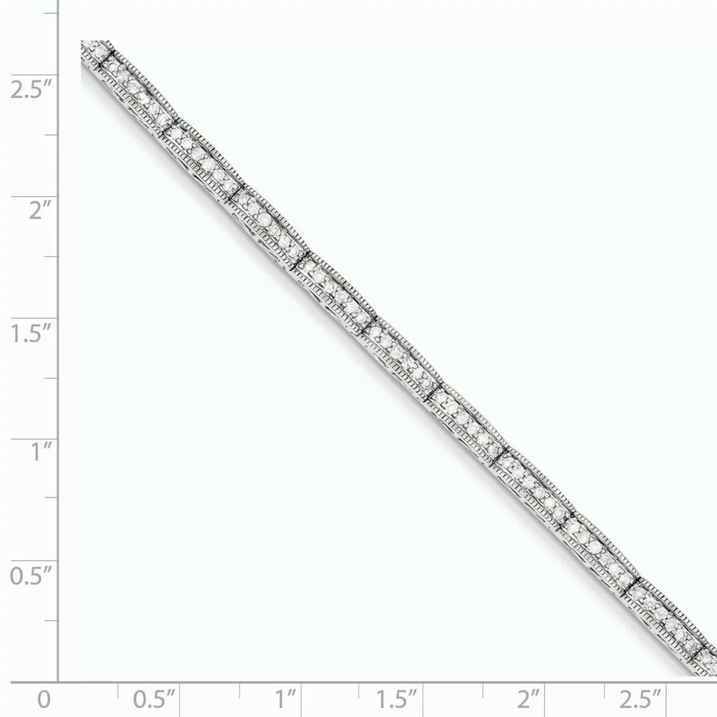 1.02ct Diamond Wt- White Carat Fancy Bracelet. Gold 14k