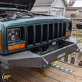 Metal Mount Plate Winch Jeep Front XJ Bare DIY Bumper for 1984-2001 Cherokee KOJEM Kit