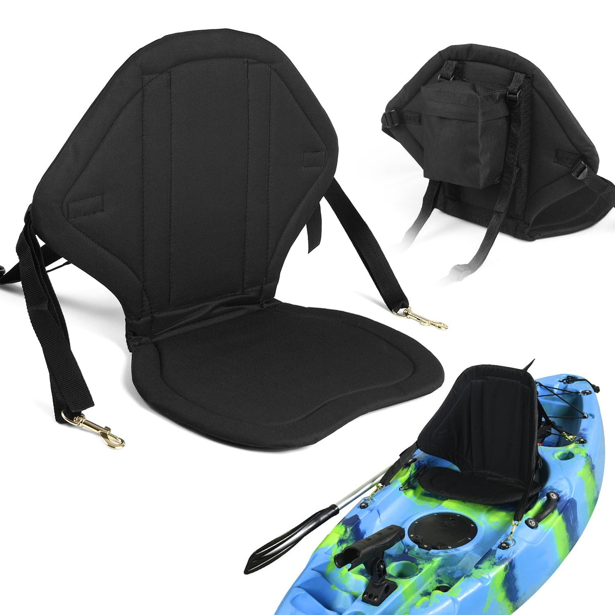 Kayak Children for Apexeon Watersports Comfortable with Seat Back - Seat Support Pad Cushioned