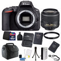 Camera Batteries 16GB + Charger 18-55mm + and Lens Nikon Two VR D5500 DSLR Kit +
