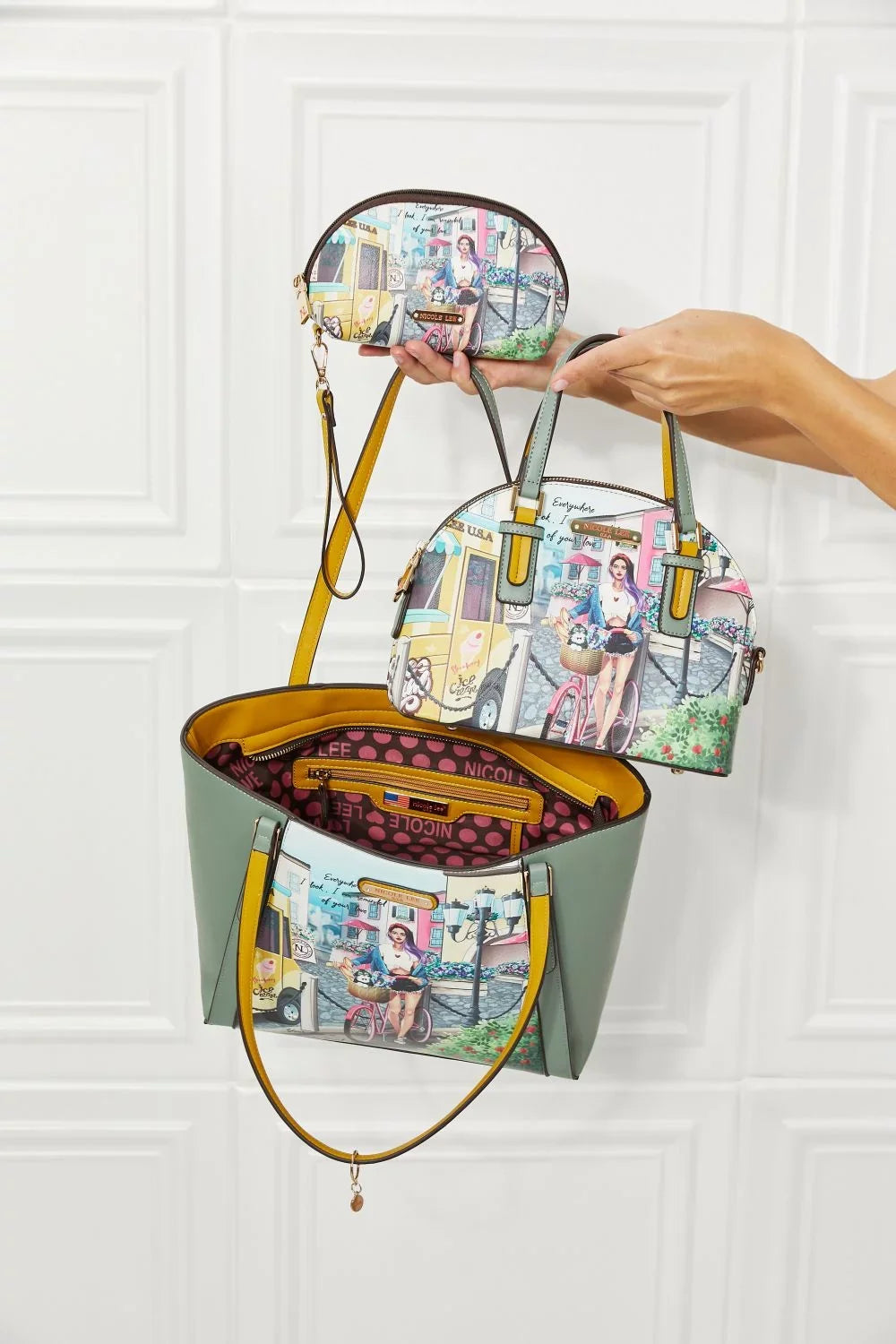 USA World Lee Trendsi Handbag The Nicole Set, Around