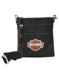Bag Bar Strap, Women's Davidson Shield Logo Embroidered Harley & Clip Harley-Davidson Black, with