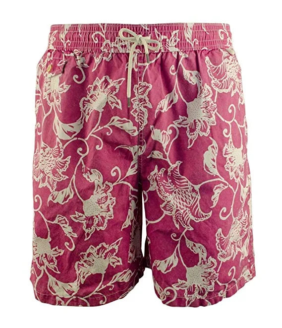 Swim Tall Men's Floral Multi-Color) And (4XLT, Short Big