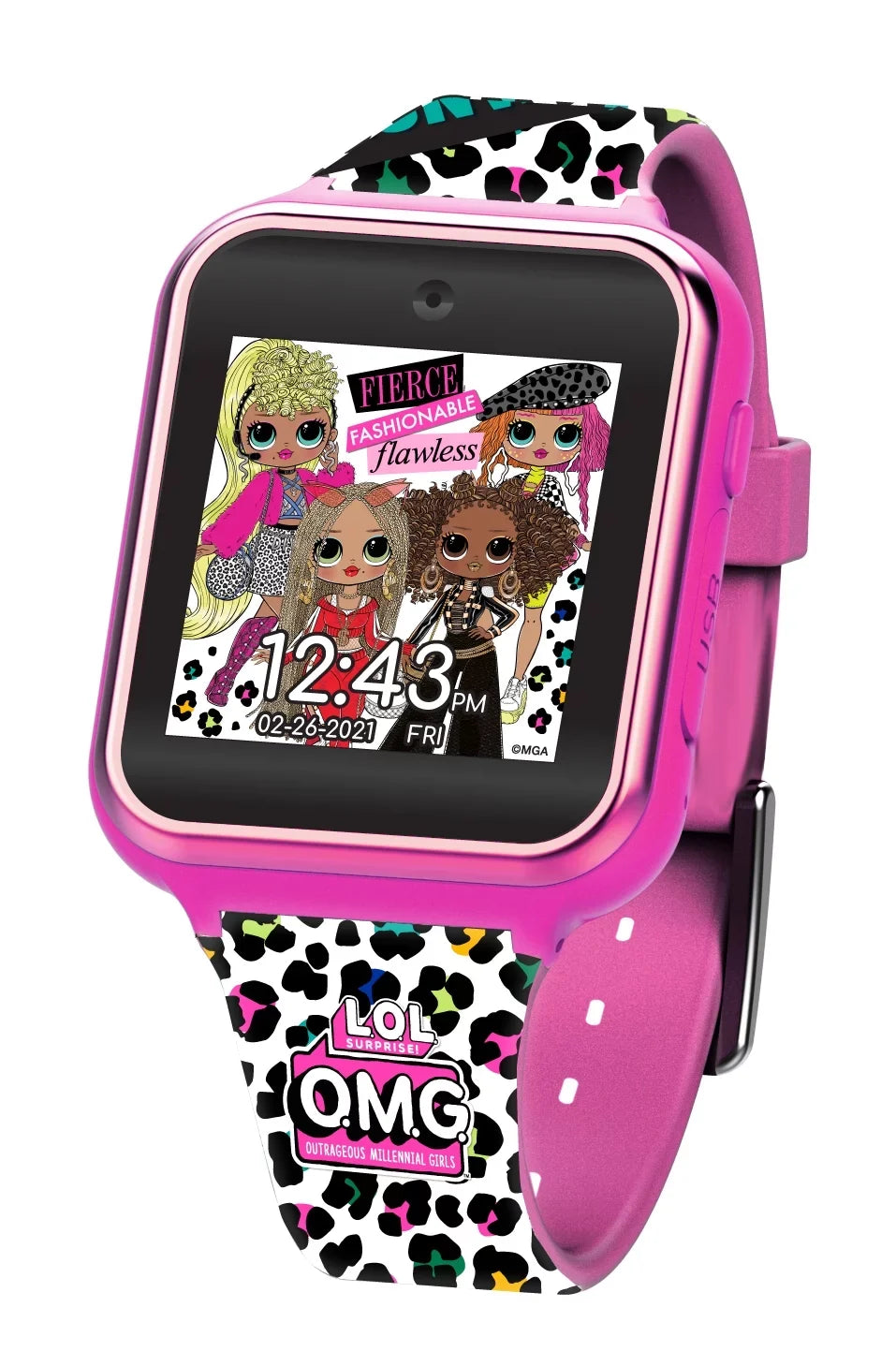 Pink Entertainment Unisex Smartwatch Surprise! iTime (OMG4029) Child Interactive MGA 40mm LOL