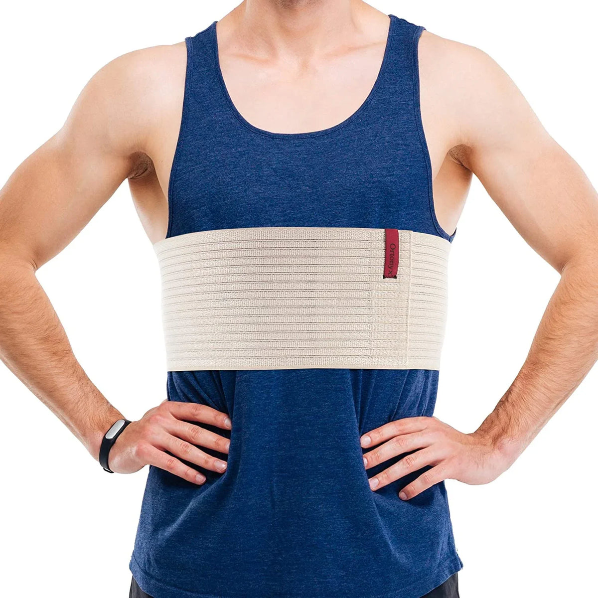 Wrap Aid Brace Plus Dislocated - - Belt Fractured, Chest Size Rib Support 3XL Post-Surgery Broken Elastic Unisex Cracked, / Comppression ORTONYX of Ribs 6.25" Rehabilitation ACOX5226-BG-3XL Beige