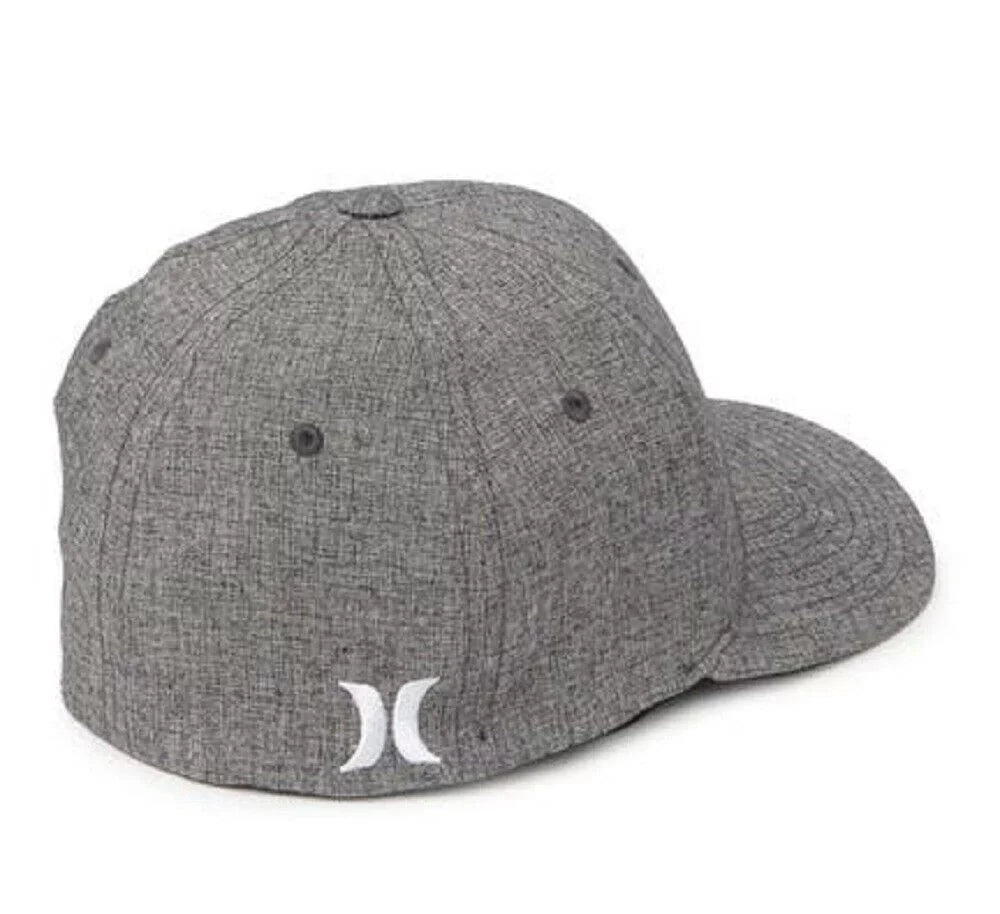 Textures Hurley Corp (Small/Medium, Fit Men's Cap Flex Light Hat Grey)