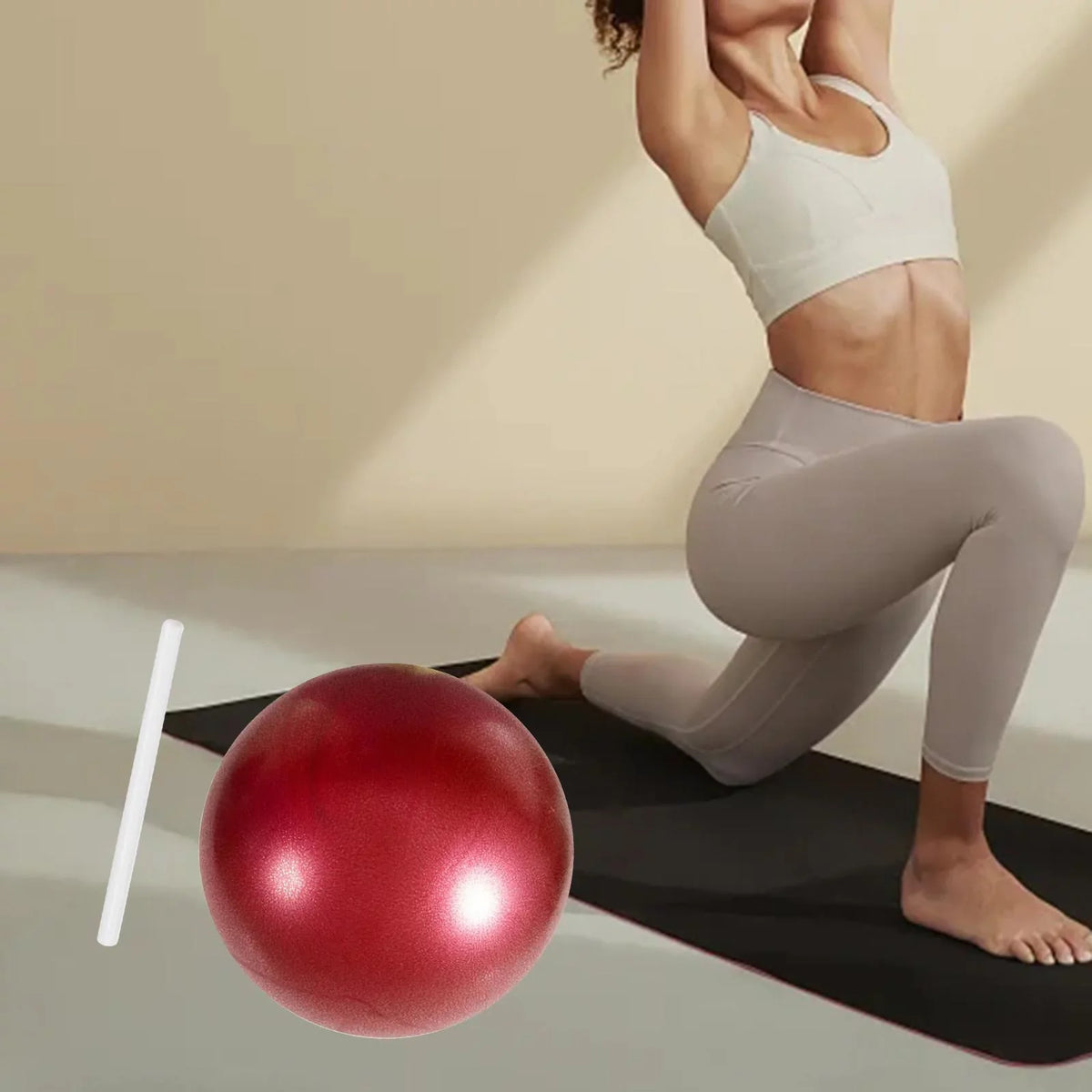 Duty AMLESO Red for Workout Ball Home Heavy Gym Ball Pilates Balance 6xSmall