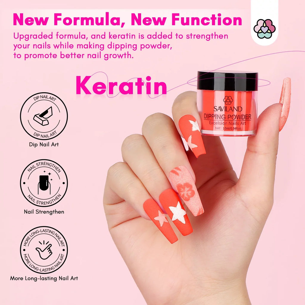 Powder Top Kit Kit Electric Base Coat Liquids Drill Powder and Drill and Dip Set, with Saviland Oil Powder Dip - Nail Keratin Nails 30 Cuticle Colors Dipping with Activator