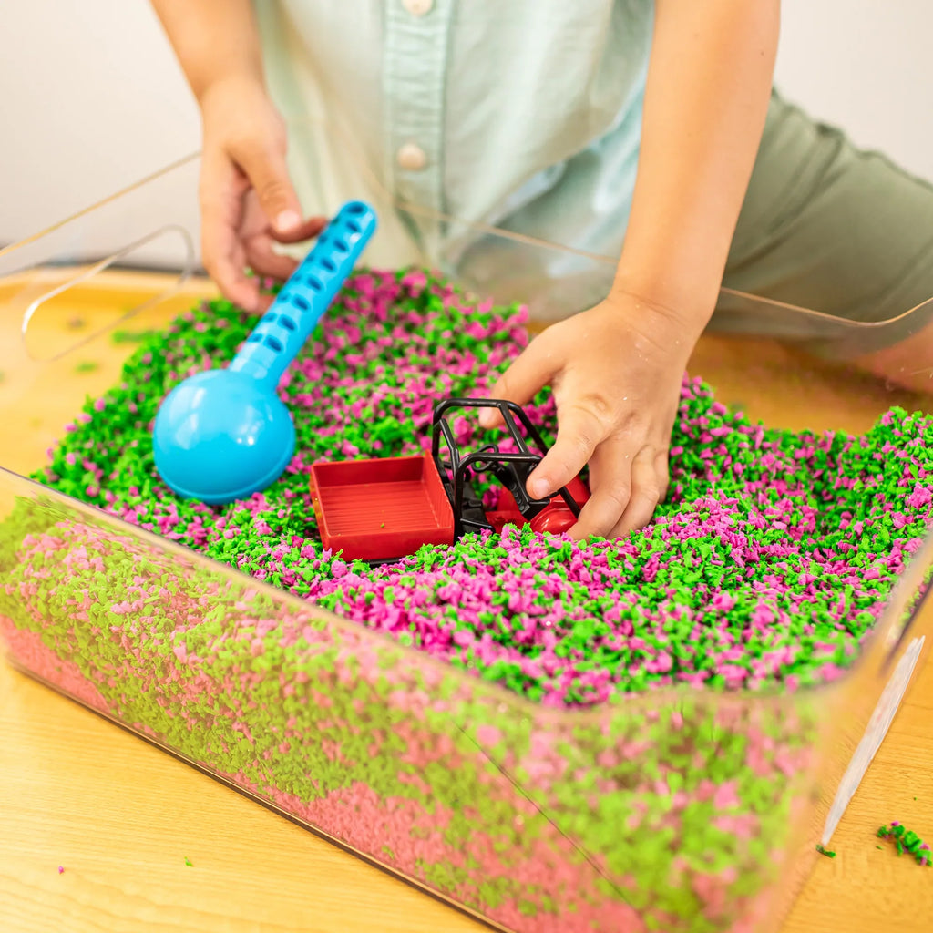 Pluffle Insights Ages Non-Toxic, 3+ Educational 4 Yellow, Pack Play, & Purple, Green, Sensory Pink Playfoam Out, Never Dries