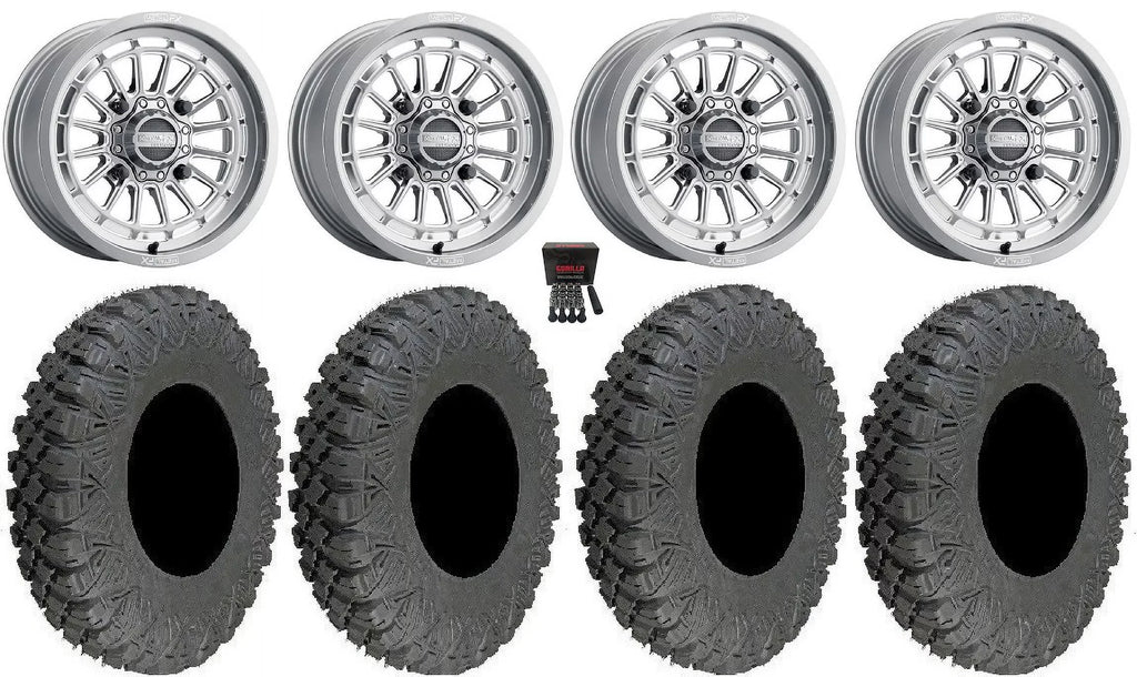 / Honda 1000 33" Delta Gm Race X3 / Can-Am Contrast Cut MetalFX Maverick Talon 15" Tires Wheels Pioneer