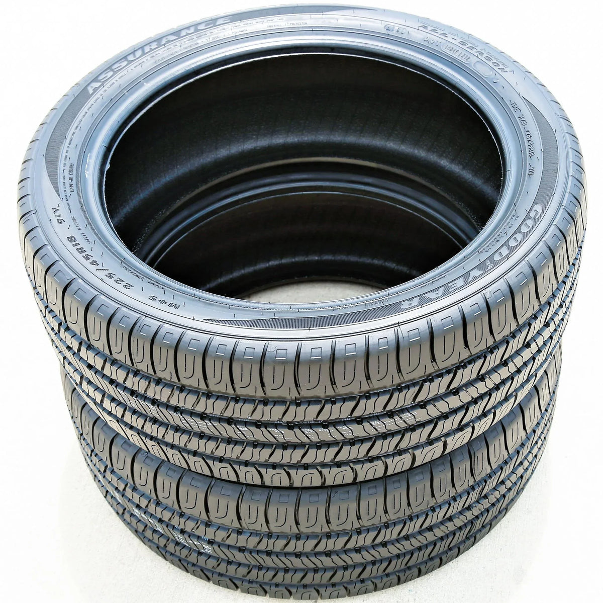 Season 91V 4 Fusion SEL Tires (FOUR) Goodyear of A/S 225/45R18 All-Season Ford All Fits: 2008-12 Toyota Assurance 2012 XLE, Camry Set