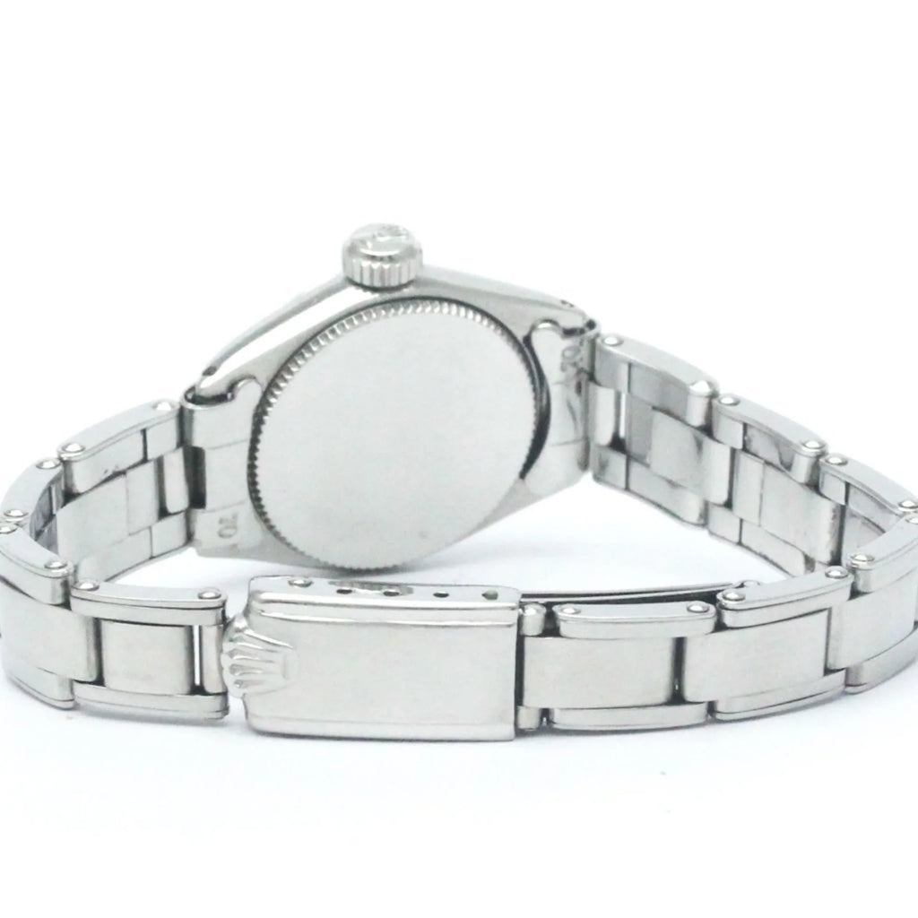 Stainless (Fair) Steel ROLEX Mens Pre-Owned Hand-Winding Precision 6525 Watch Vintage BF565424