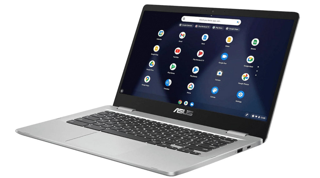 14" WiFi, FHD Laptop Celeron OS 64GB 14 USB LPDDR4 RAM, Chrome Intel eMMC, C423NA 8GB N3350 Computer, Silver, Chromebook Bluetooth, Asus (Renewed) 802.11AC Type-C, Processor,