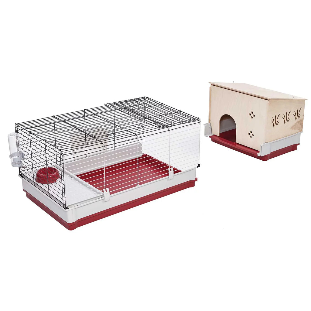 Wood For Homes Deluxe Rabbit MidWest Pets Hutch Home Extension Wabbitat