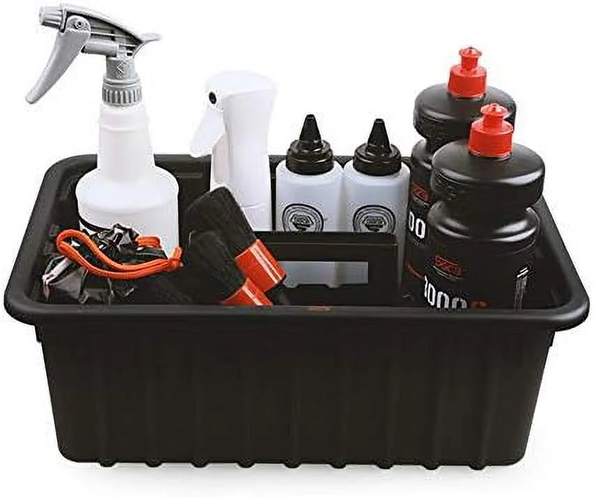 W/ Janitorial Utility Tote Bucket Cleaning Portable Caddy Organizer Basket Large Caddy Compartment Shower Storage Deluxe Shower Capacity Plastic For Dividers Supplies 6 Shower 6 DIY Caddy Divided