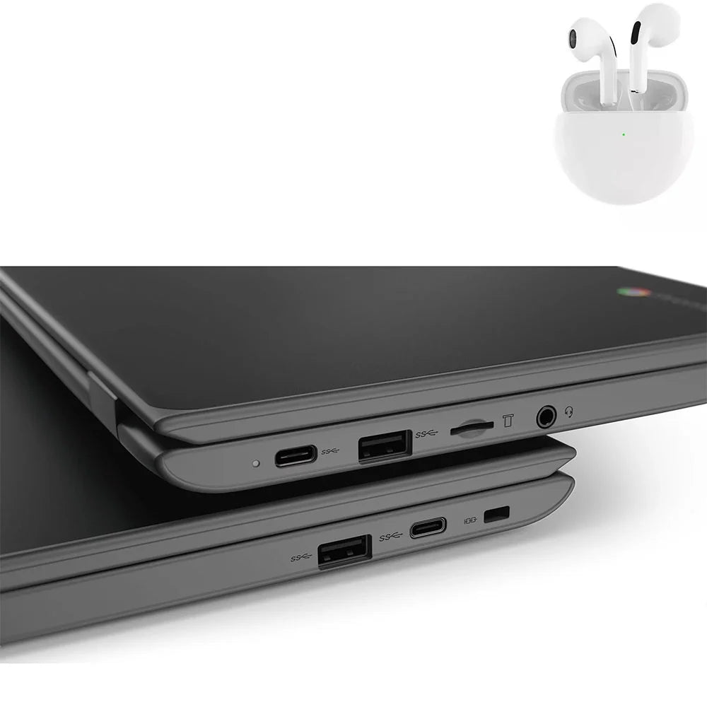 and with (scratch Intel RAM Pro 64GB Windows 11.6" 4GB 100e 10 Laptop Wireless Lenovo Earbuds dent) Processor SSD PreOwned