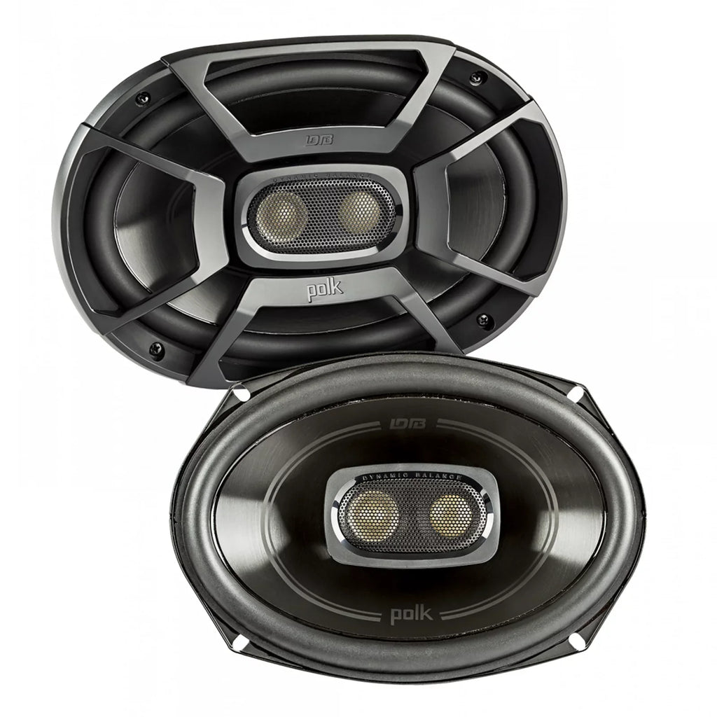 (QTY Stereo Boat Audio 450W Marine 6x9" Speakers Coaxial 3-Way Pairs 2 Car 4) Polk of DB692