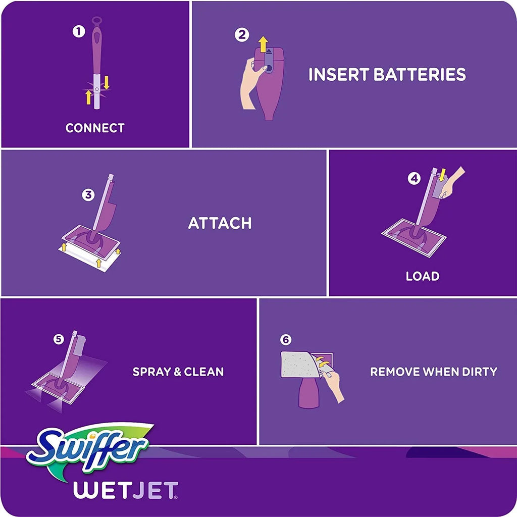 Scent Refills, Jet Swiffer Refill, Solution 1.25 Blossom Cleaner WetJet Pack Floor Wood Wet Breeze Multi-purpose 6 Liter of