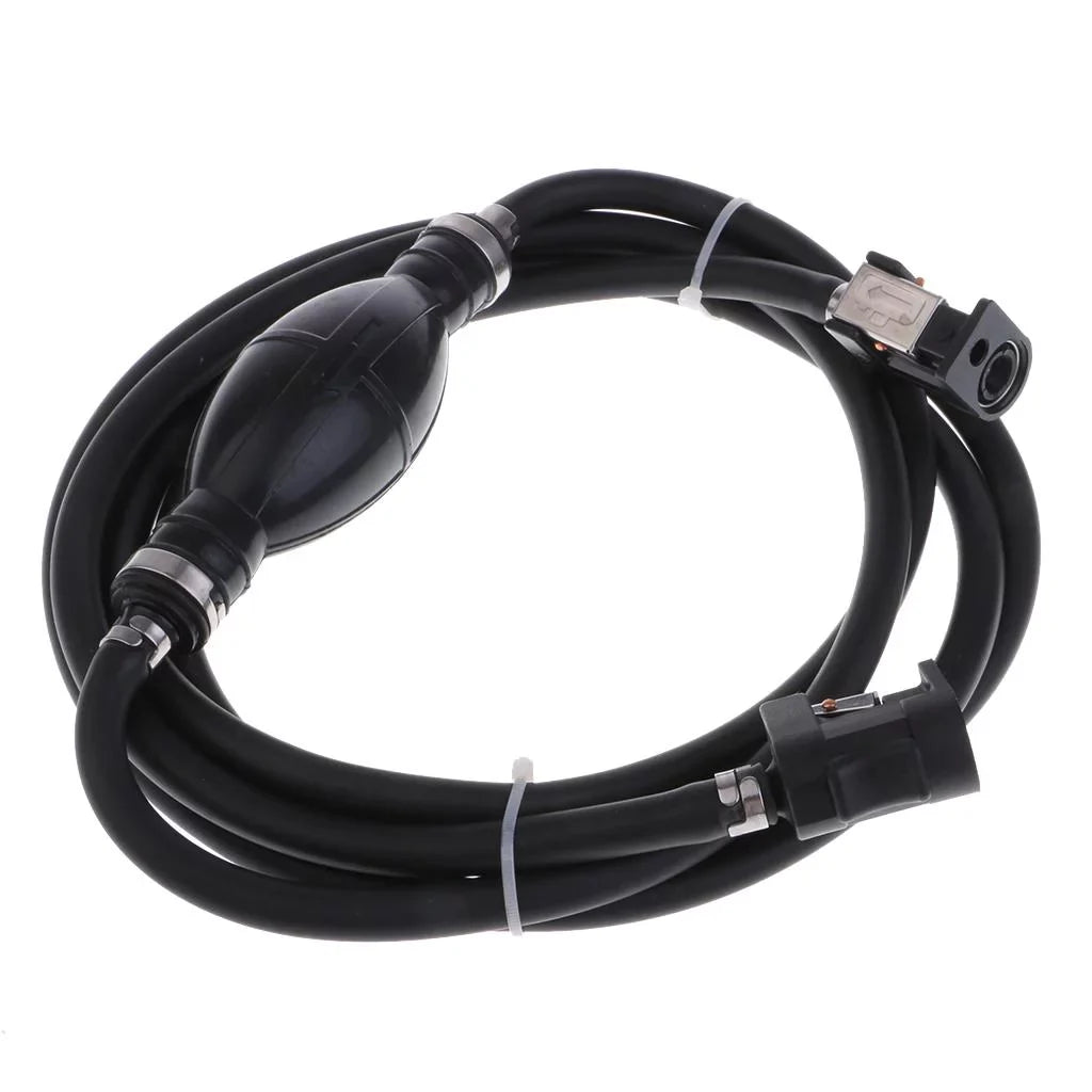 with Connector Outboard Black, Fuel Bulb Hose Motor Boat Primer Motors Line And - 6.5x11mm