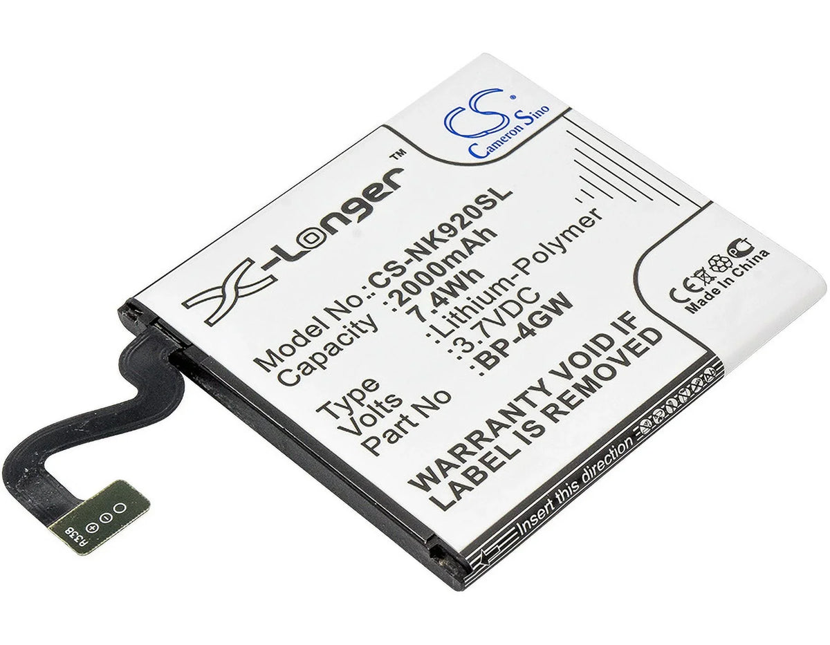 Battery 2000mAh 920 Performance Boost Lumia - for Li-Polymer - Nokia