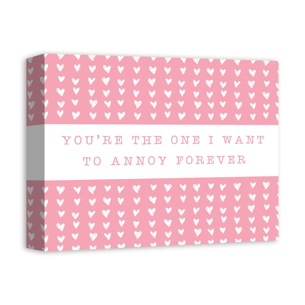 Pink Annoy x 14 Creative One 11 Products Forever Canvas Wall Art