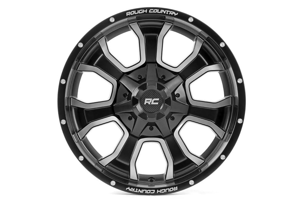 | Wheel Country 93 93201011 Series Rough -18mm | Matte 20x10 | Black - 8x170