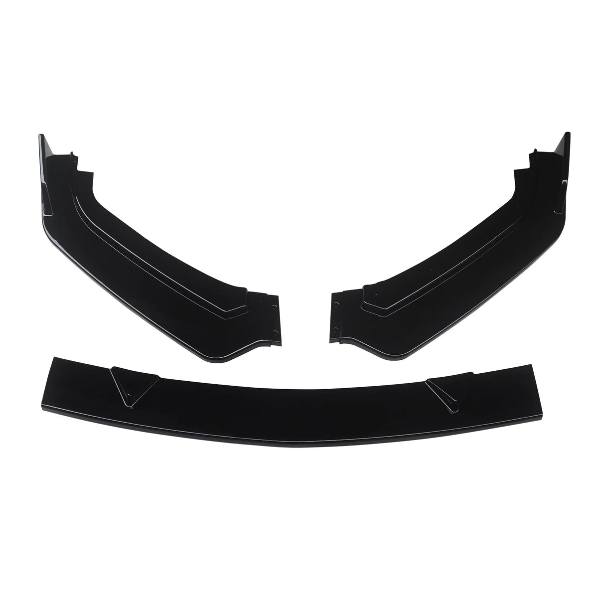 for Infiniti Q60 Front 3PCS 2017-2023 NINTE Gloss Bumper Lip Black