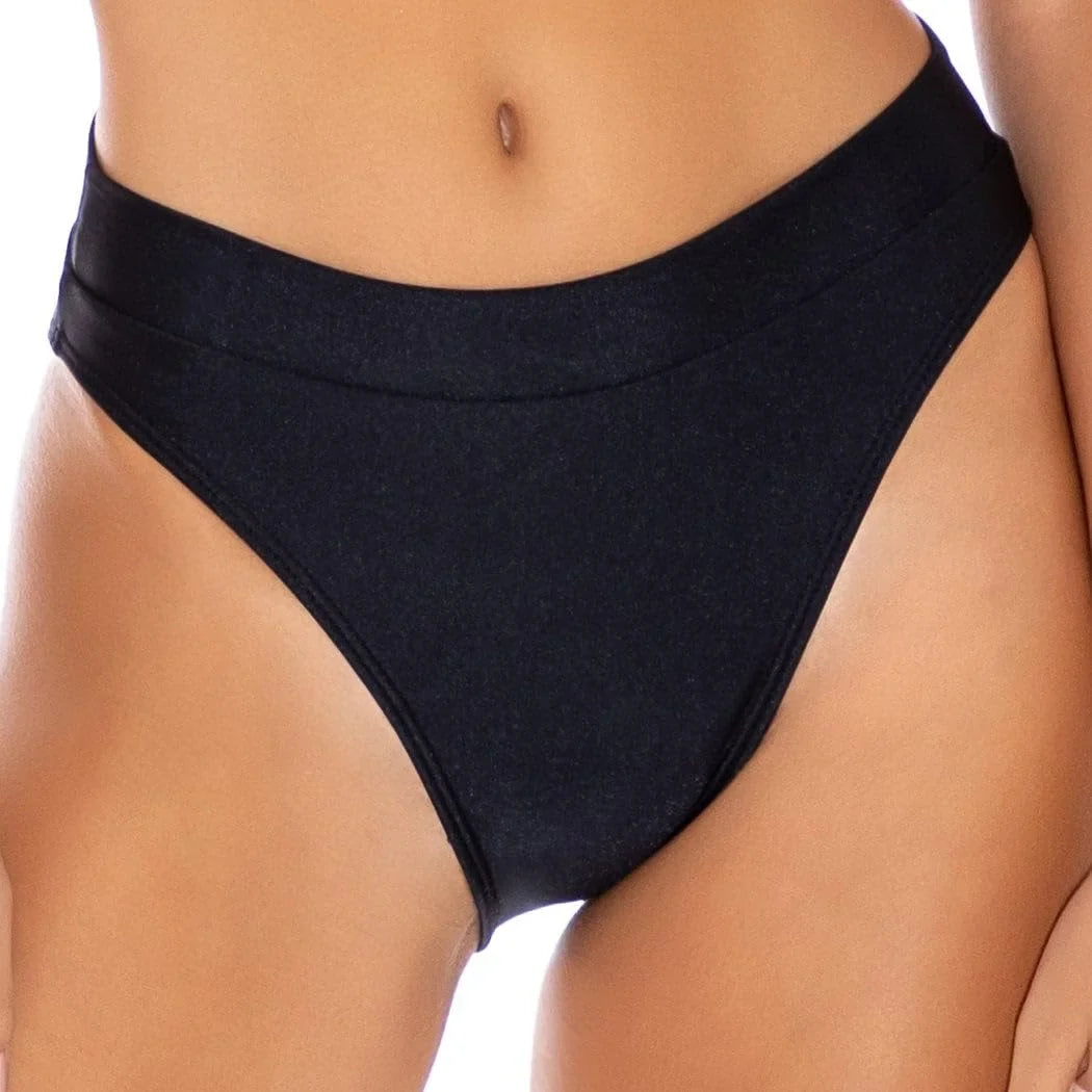 Luli Waist Cosita Fama Buena High Black Bottom Banded MD