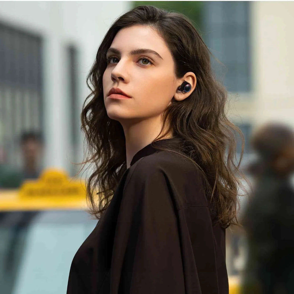'+ Bass Note Resistance, IPX5 with Connection, K10 Bluetooth Wireless 5.2 Water Connect, Charging Dual Black, Bluetooth Boost True UrbanX Earbuds Balanced, Lenovo Case, Compatible