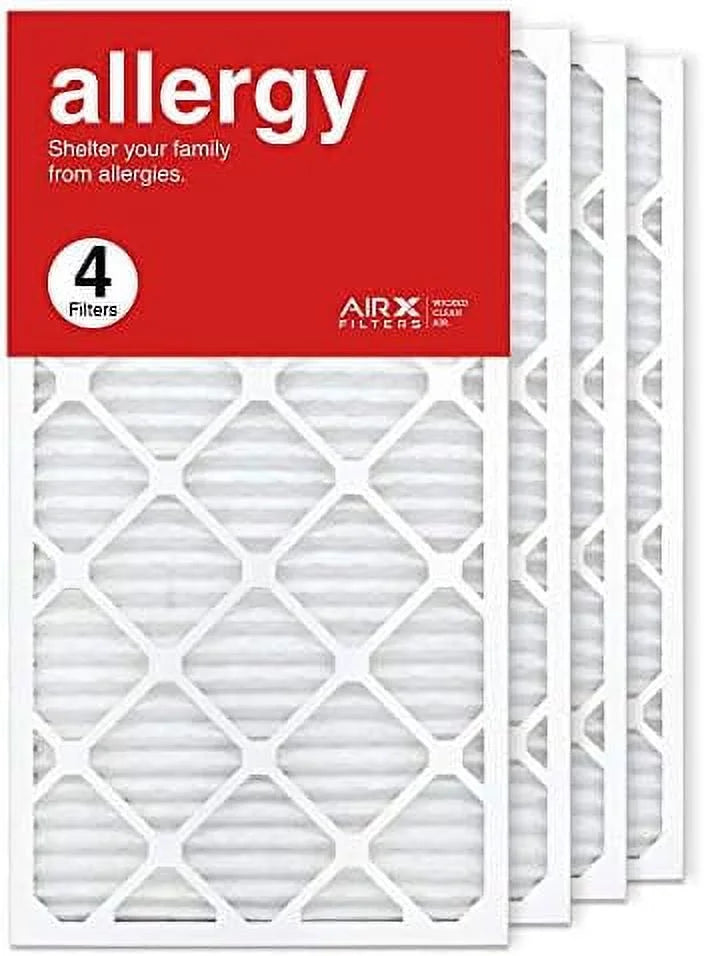 In Made HV Allergy Air Filter 4-Pk 11 Pleated MERV The Furne Filter, Air 16X30x1