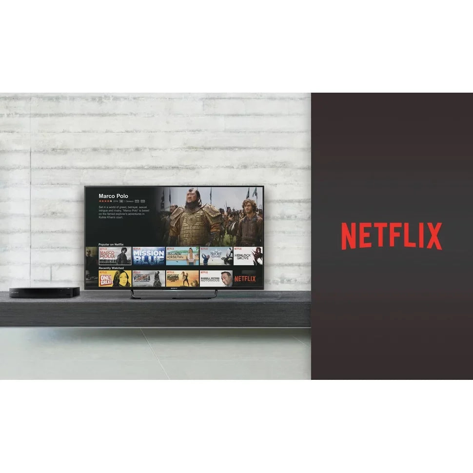 and Cable Blu-ray ft TV Player Sony and Deco Microfiber HDMI With Screen with BDP-S3700 2.0 Disc Audio Dolby Gear Cloth High Wi-Fi Speed TrueHD Streaming Bundle 6