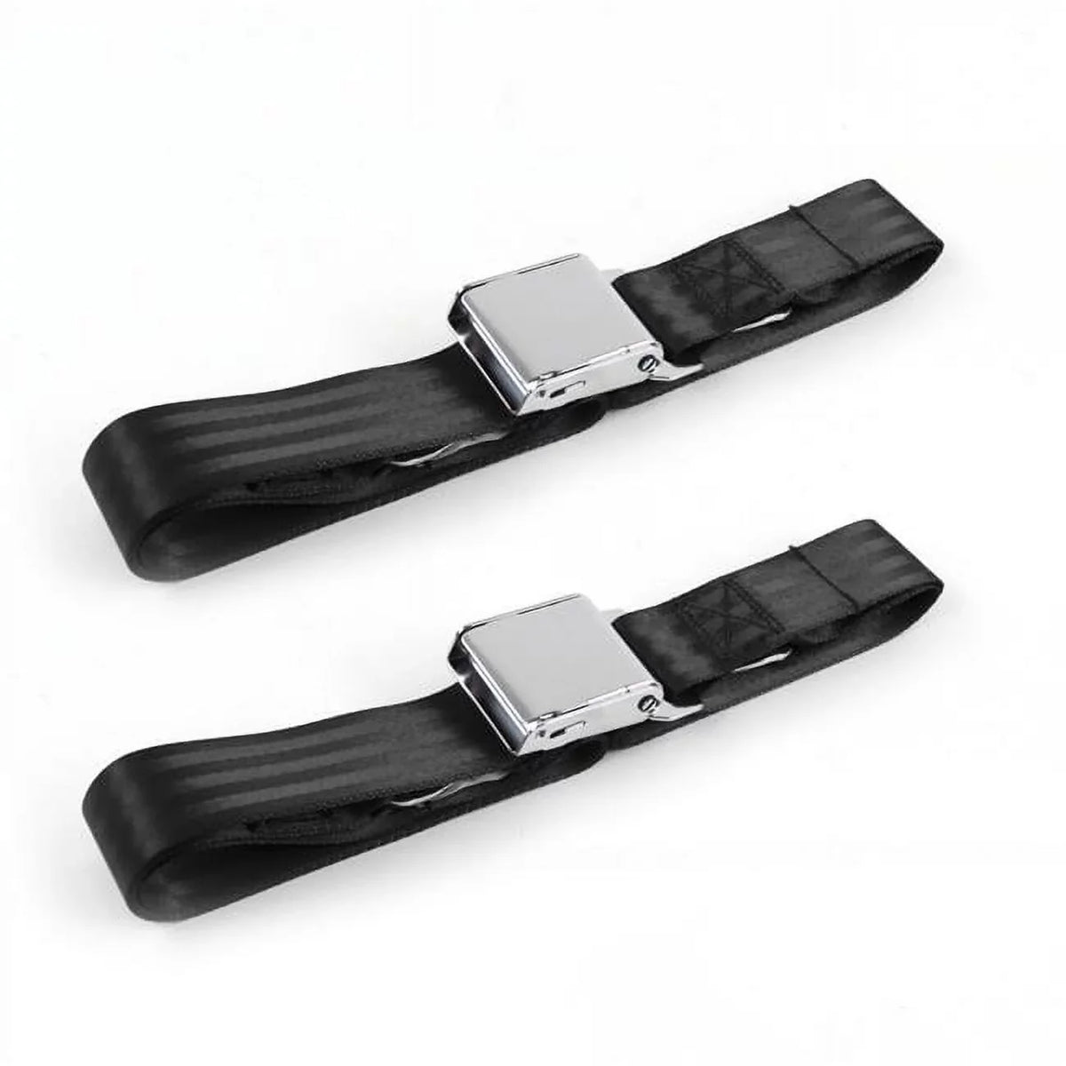1979-1987 Lap Bucket Eagle Belts 660981 Point 2 Black 2 SafeTBoy Kit - Airplane Seat for Belt AMC