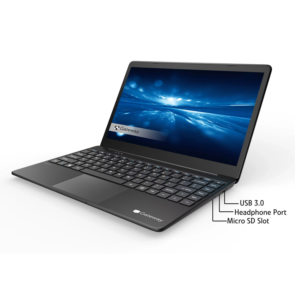 Slim Fingerprint Black Iris® (Refurbished) Core™ Notebook, Gateway FHD, 10 Ultra Webcam, Graphics, Core, Quad i5-1135G7, 1MP 14.1" Scanner, by HDMI, Intel® Home, 16GB Tuned Windows Xe Intel® THX™, Restored SSD, RAM, 512GB
